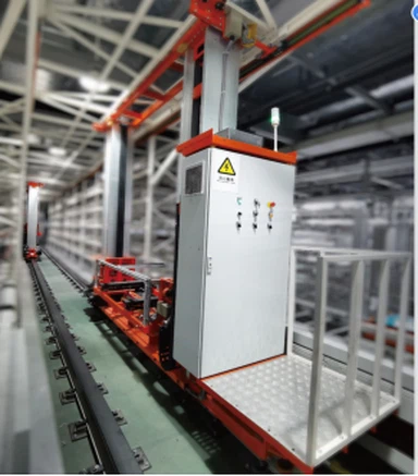 Gudang Tiga Dimensi Otomatis dengan Wadah Material